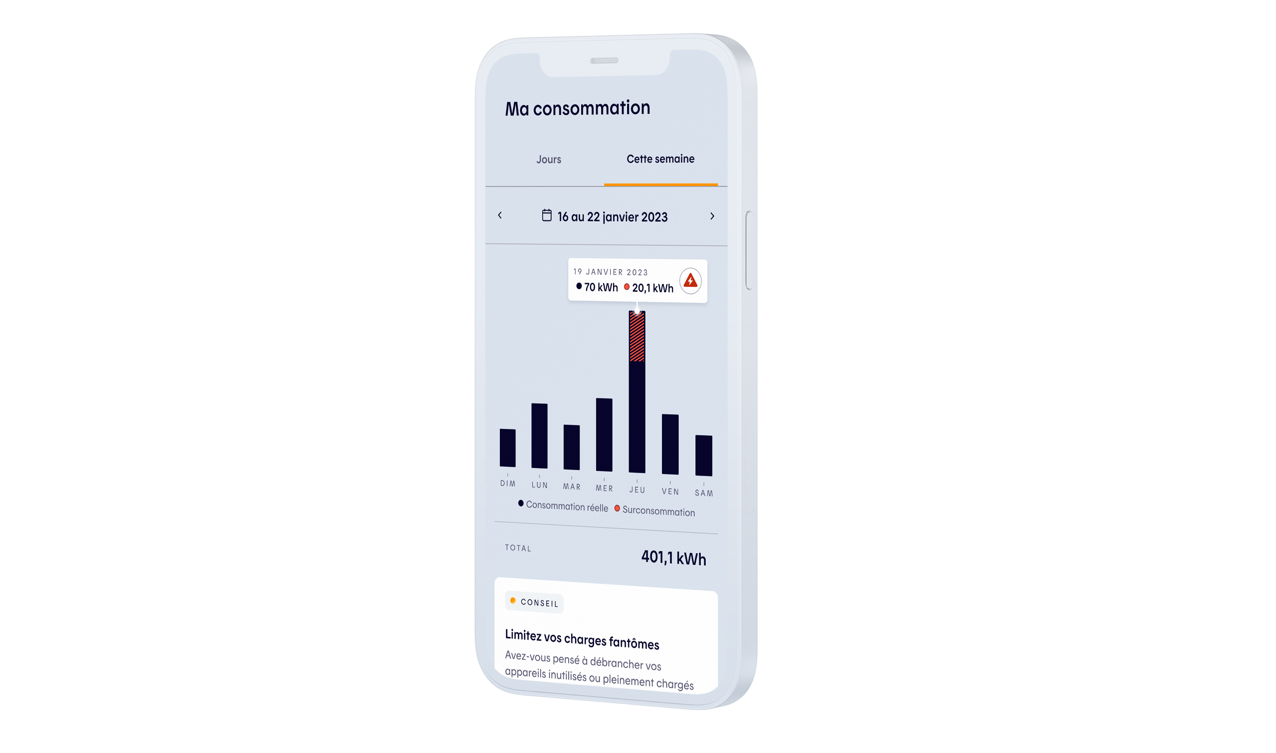 Suivez la consommation de votre domicile